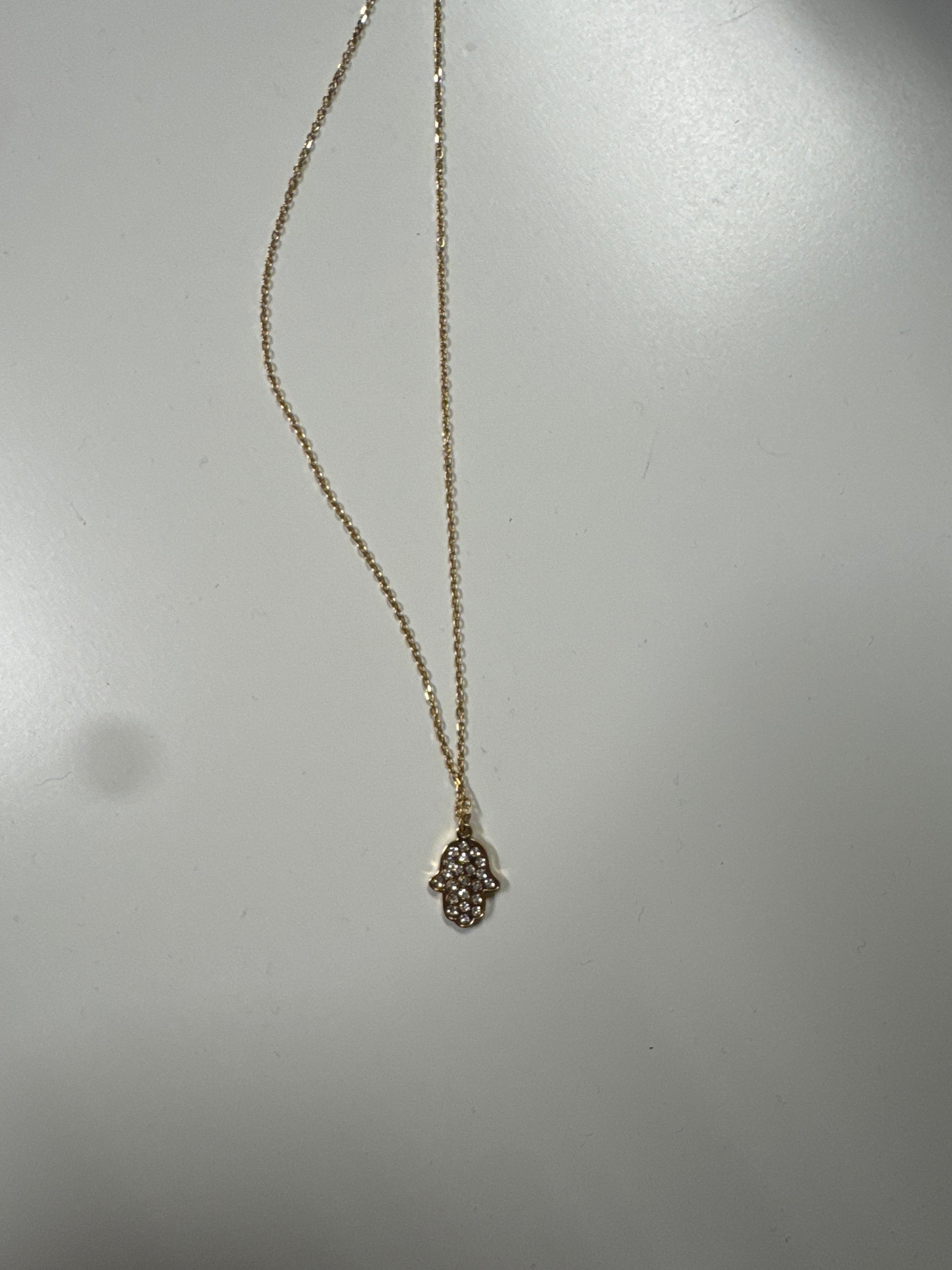 Golden Hand Necklace