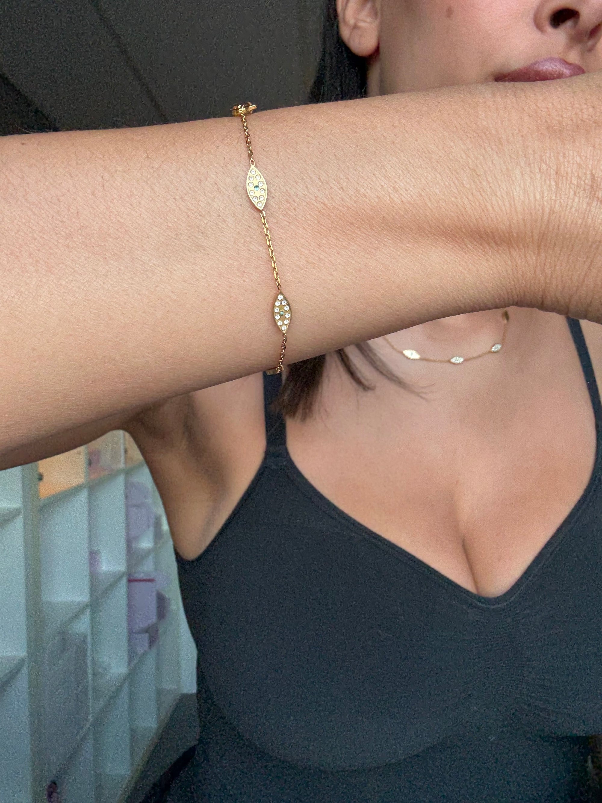 Multi Golden Eye Bracelet