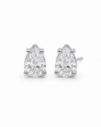 Drop Diamonds Silver Earrings