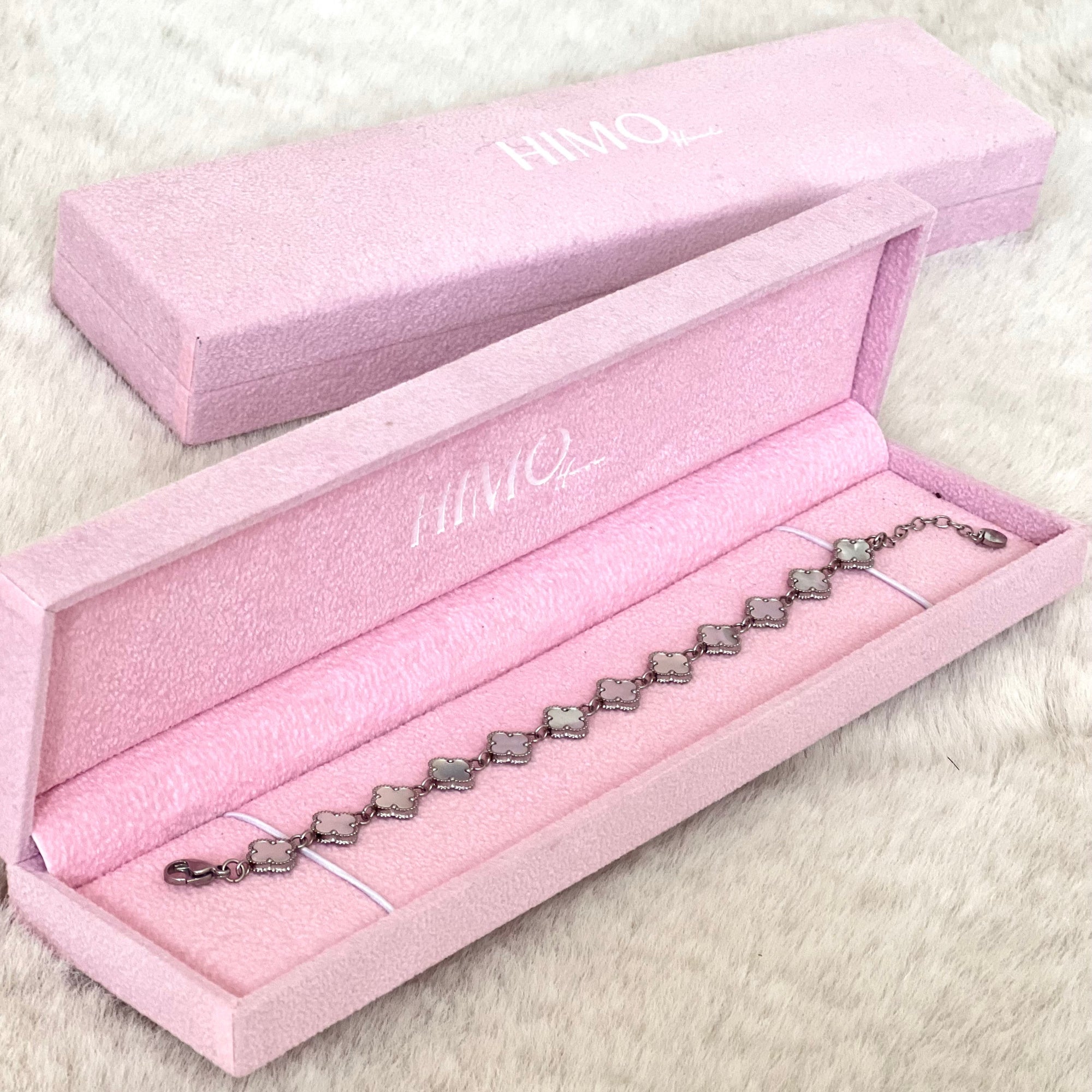 Lucky Fleur Pearl & Radiance Silver Bracelet