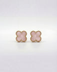 Baby Pink Lucky Fléur Earrings