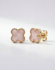 Baby Pink Lucky Fléur Earrings