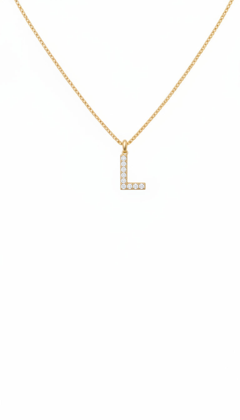 Sparkle Letter Necklace