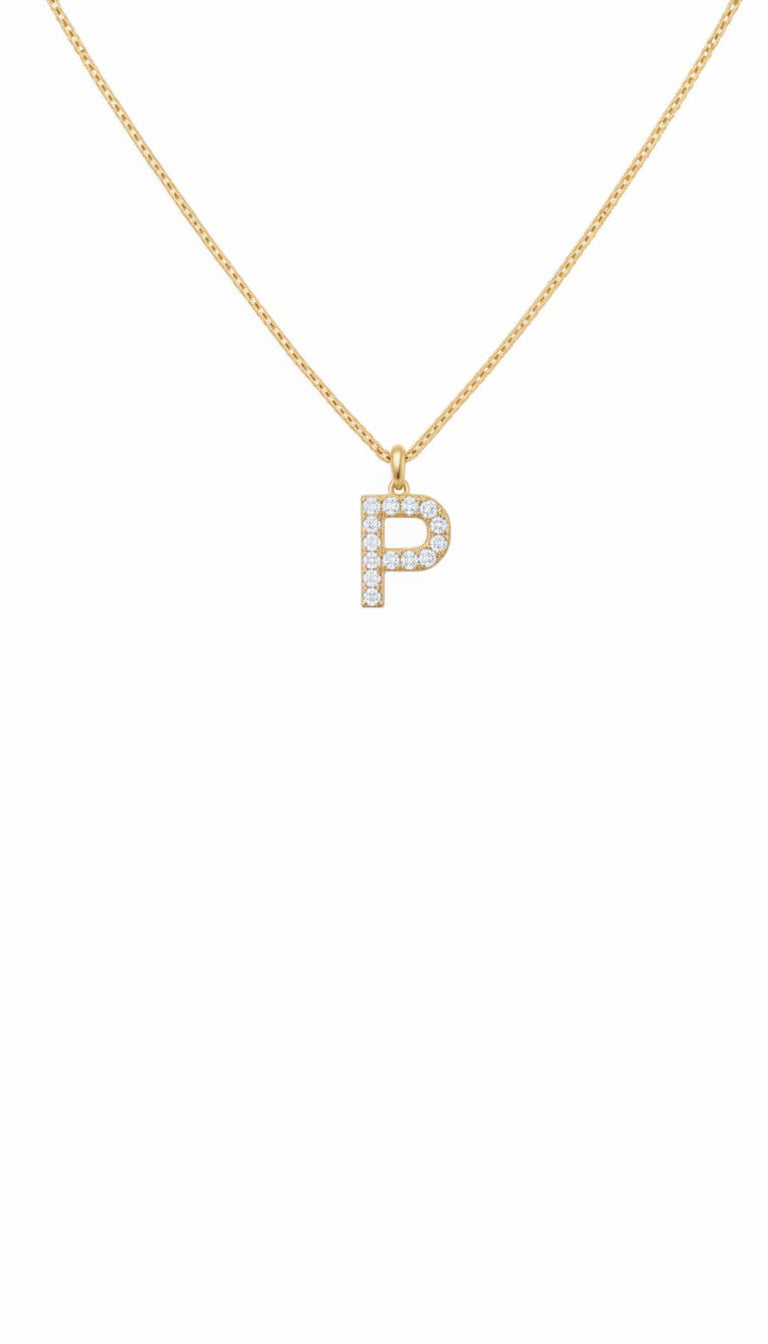 Sparkle Letter Necklace