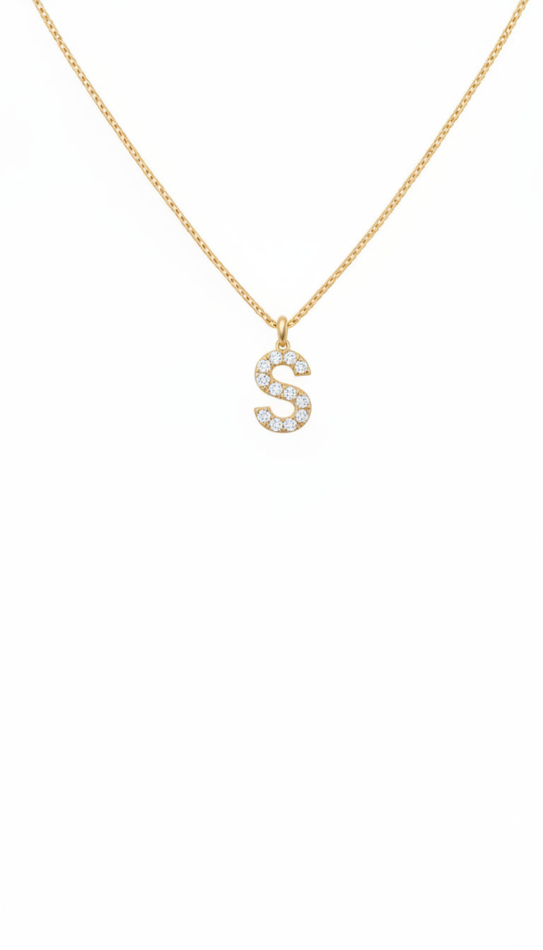 Sparkle Letter Necklace