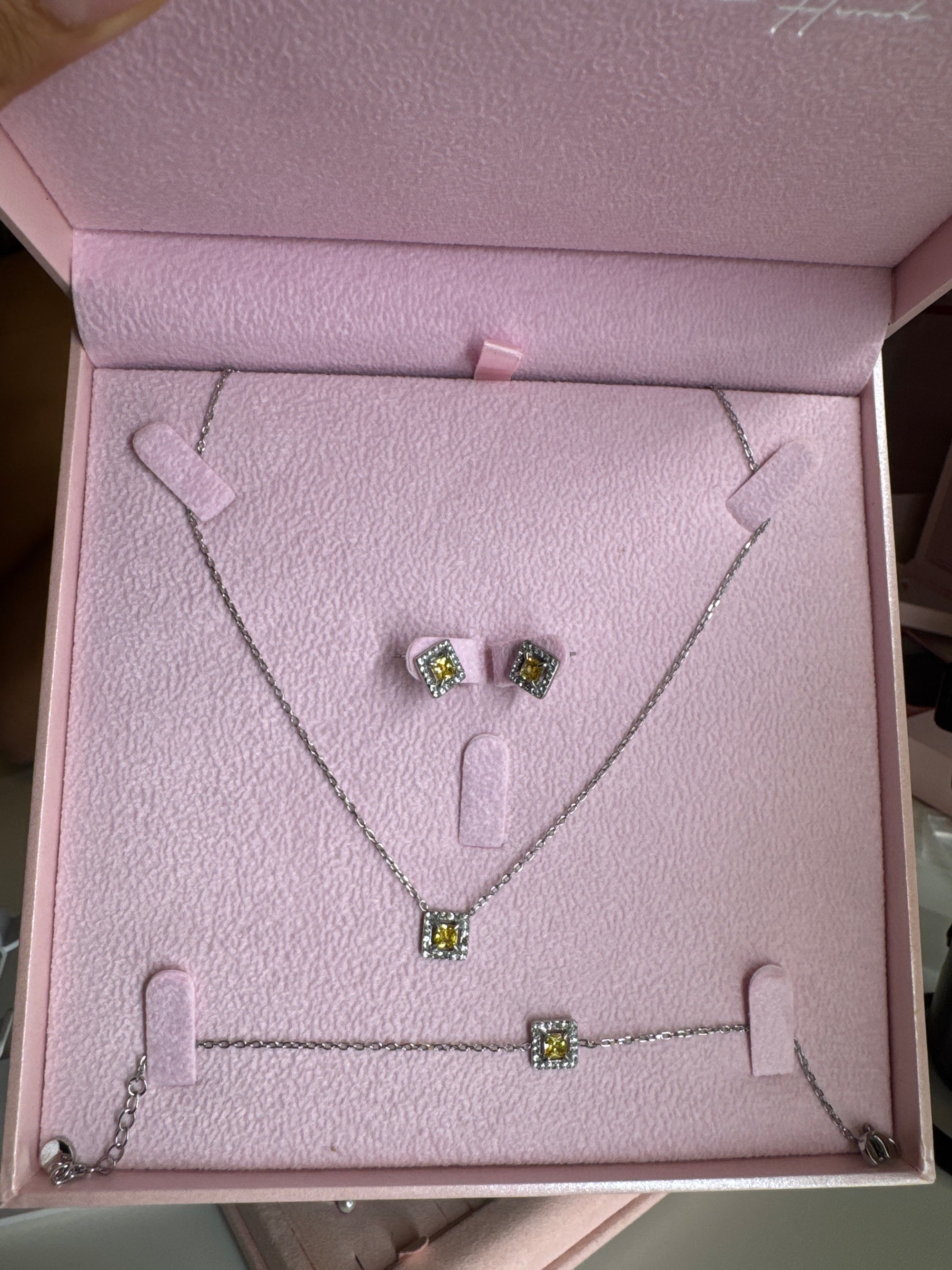 Yellow Silver Diamonds