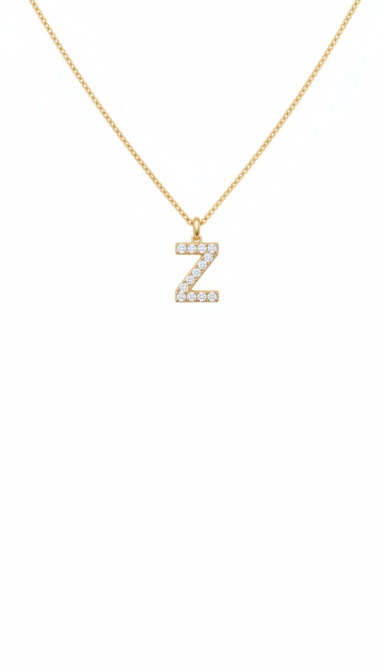 Sparkle Letter Necklace