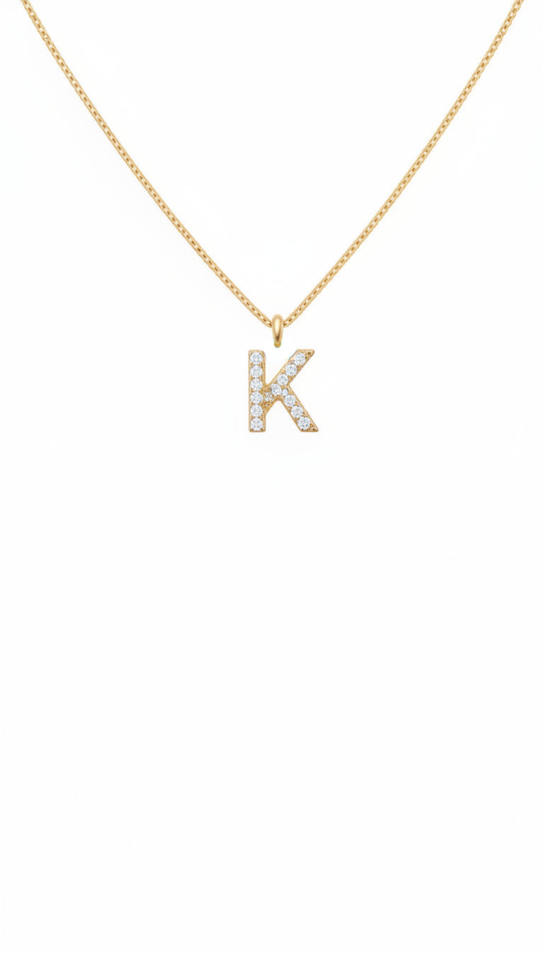 Sparkle Letter Necklace