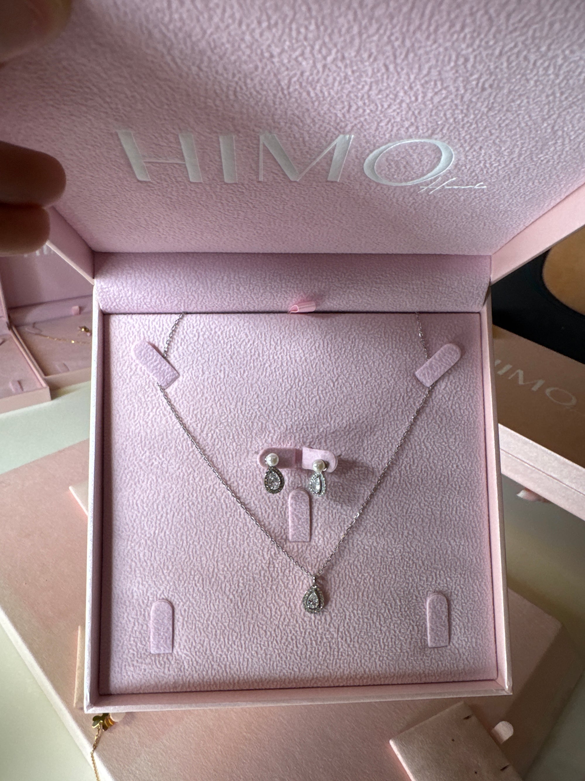 Drop silver Necklace