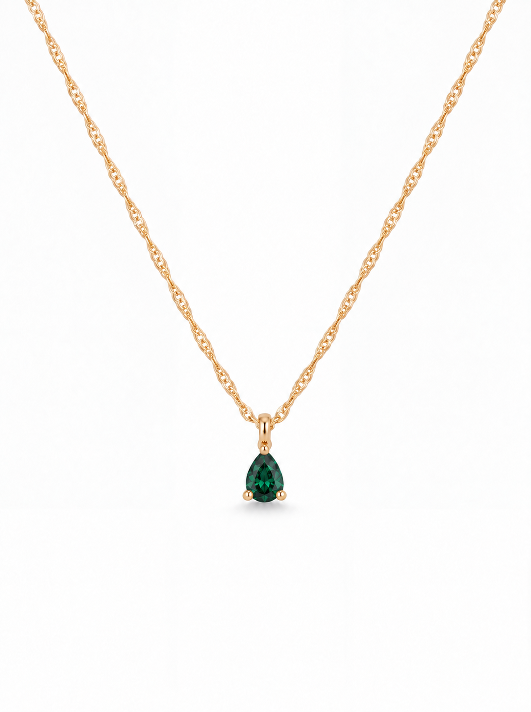 Birthstone Drop Necklace / May