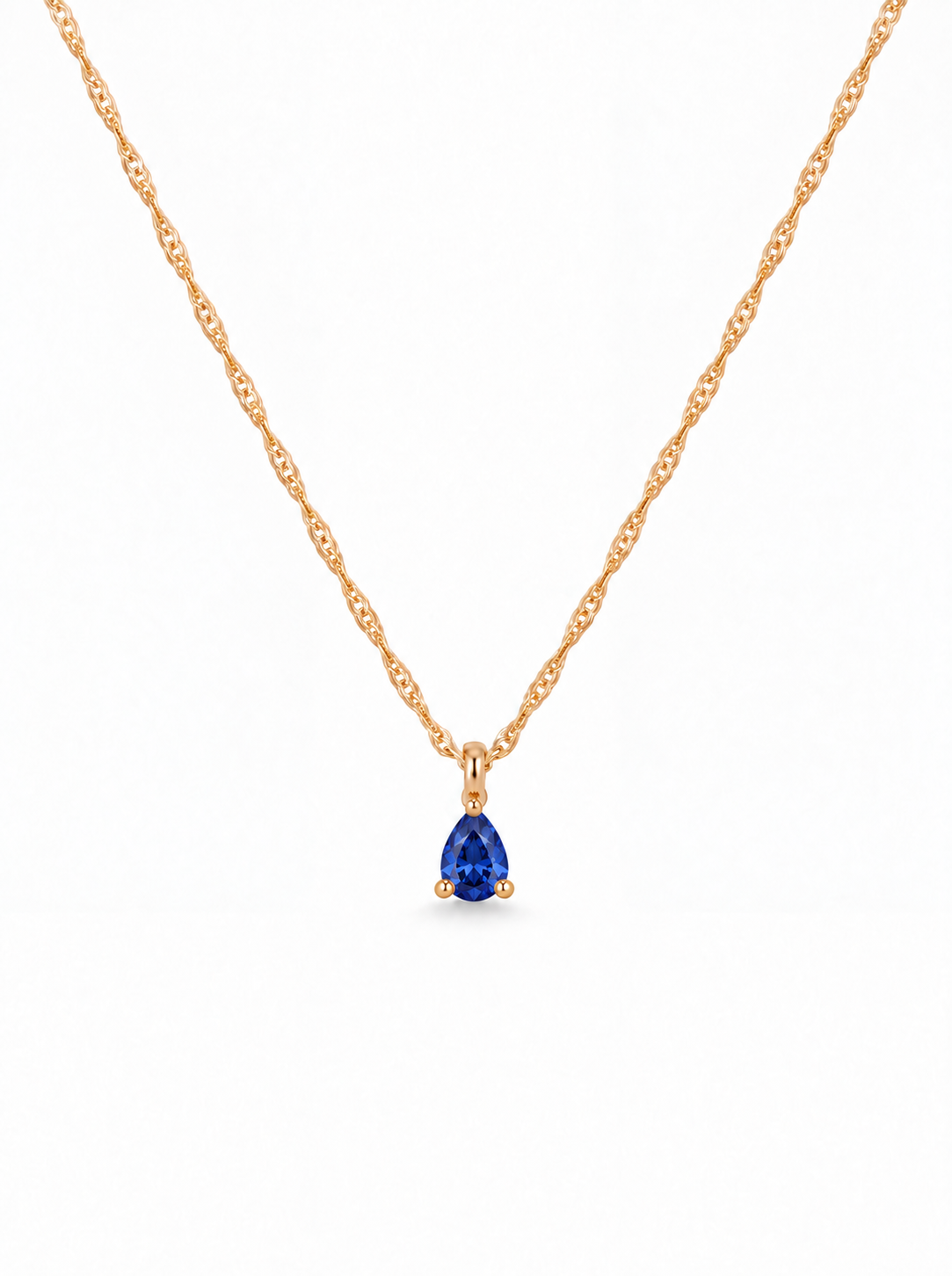 Birthstone Drop Necklace / December