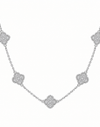 Multi Lucky Fléur Silver & Noiré Necklace