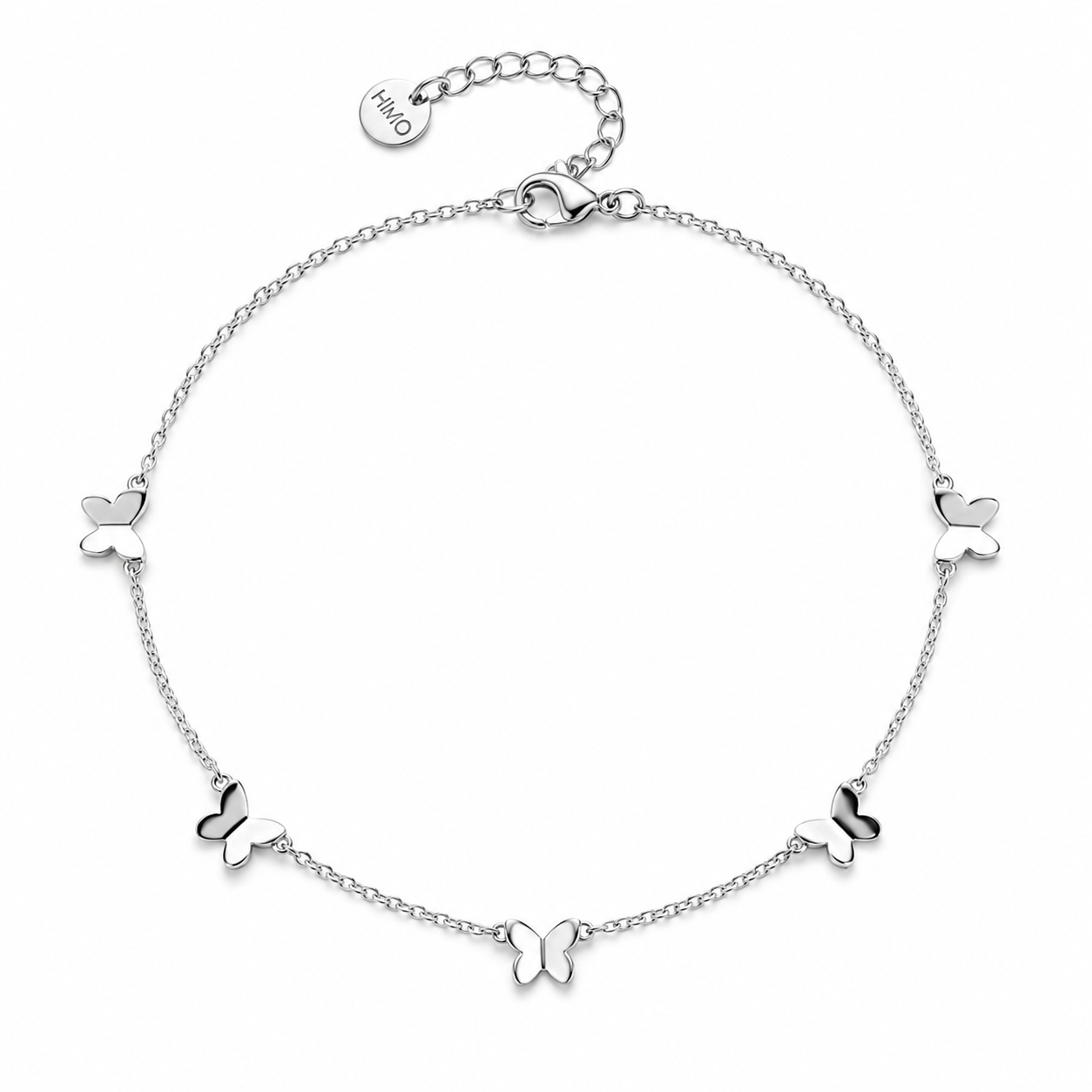 Golden Butterfly Silver Bracelet