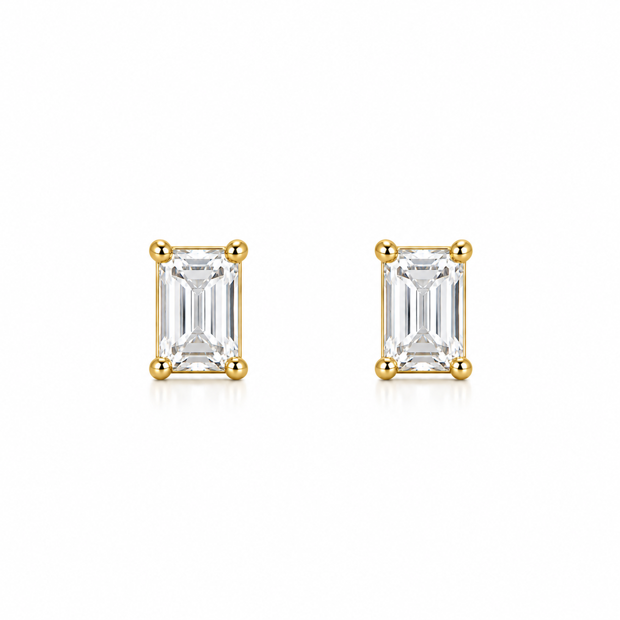 Radiant Cut Guld Örhängen
