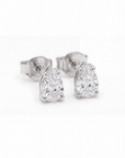 Drop Diamonds Silver Earrings