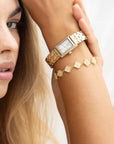 Endless Elegance Gold Pearl & Lucky Fléur Bracelet