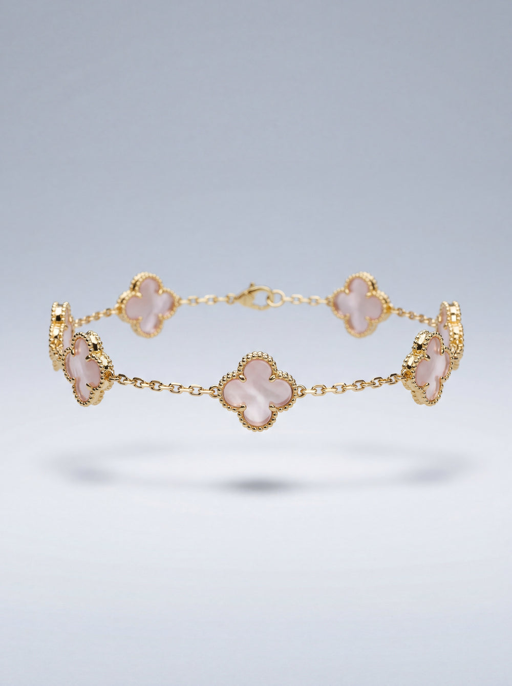 Baby Pink Lucky Fleur Bracelet