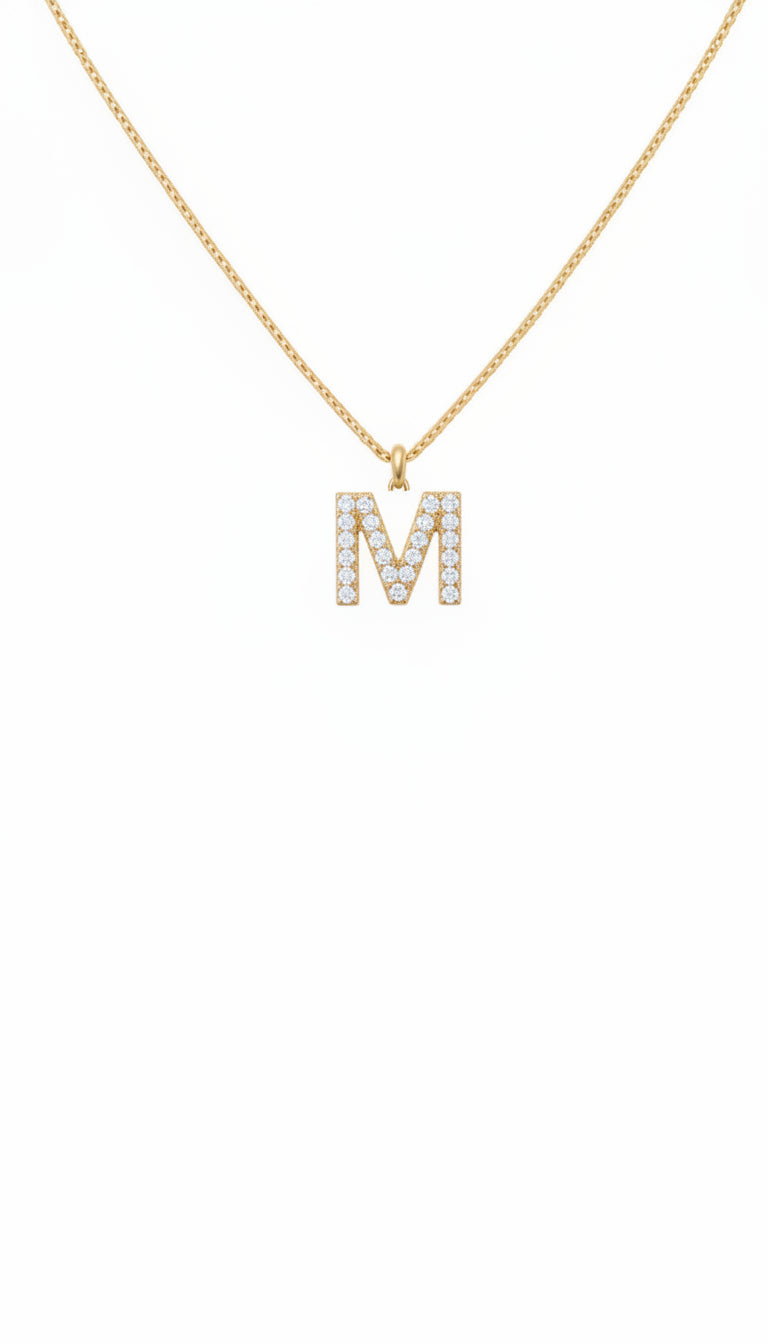 Sparkle Letter Necklace