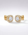 Square Diamond Earrings