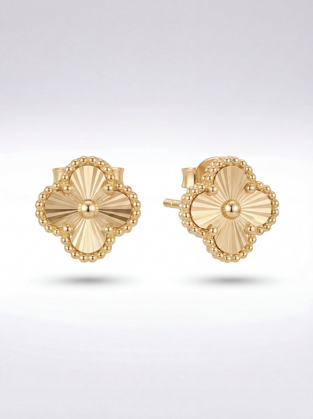 Gold on Gold Lucky Fléur Earrings