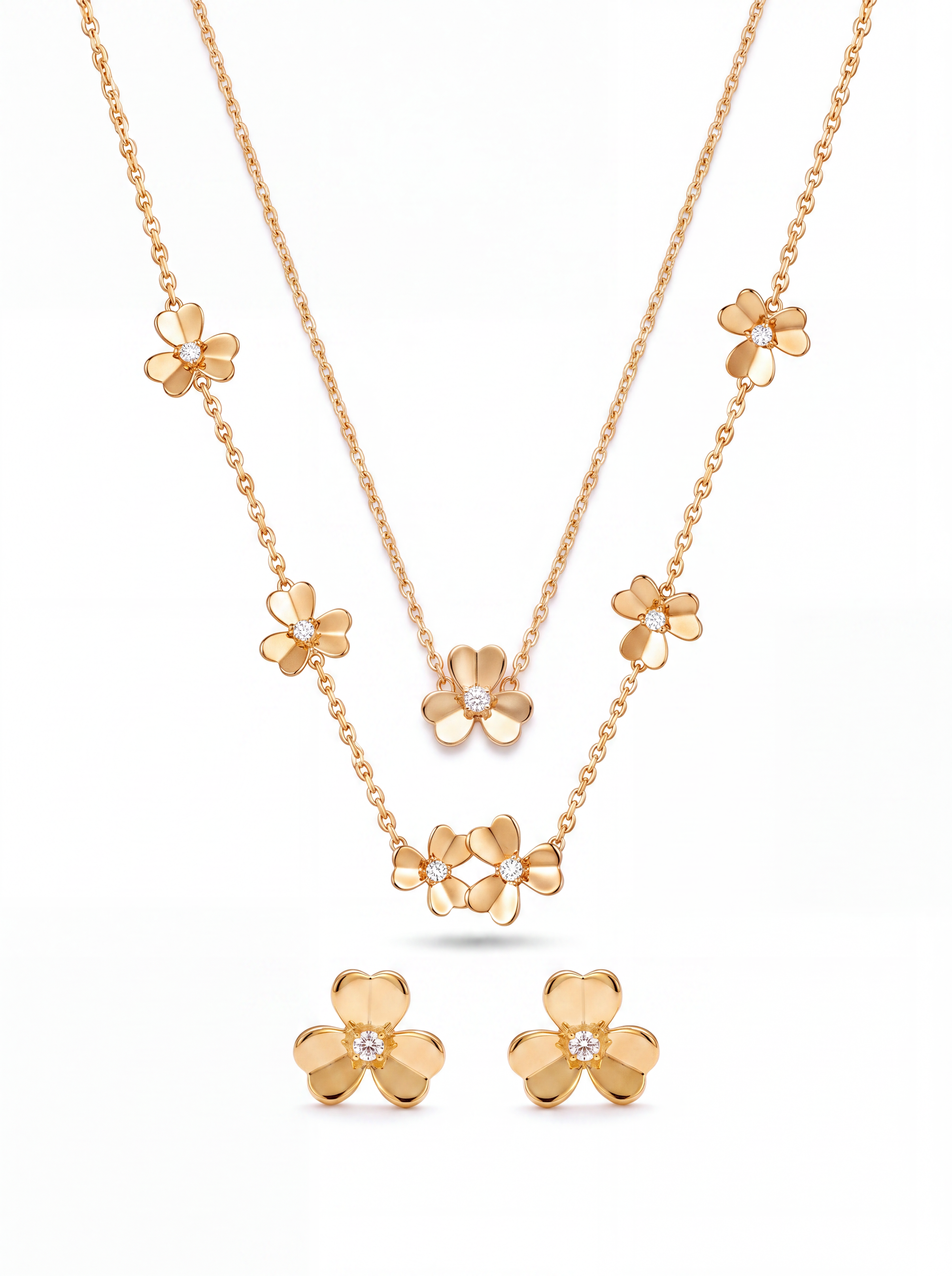 Romans Fléur Necklace &amp; Earrings Set